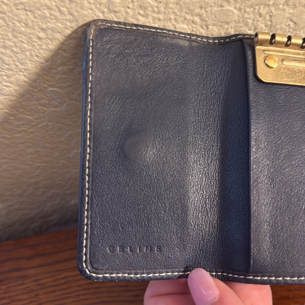 Celine Macadam Authentic Blue Canvas Keyholder Case missing key holders - Picture 10 of 14